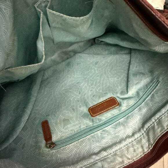 The Sak Women Silverlake Hobo Shoulder Bag  Patchwork Leather Cabernet Burgundy - Picture 6 of 10